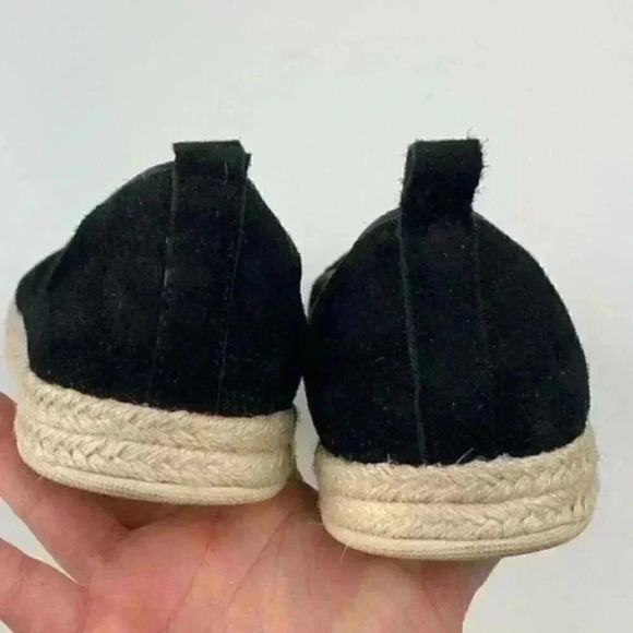 Clarks collections flats size 8 black suede soft cushion Espadrilles - Picture 5 of 8
